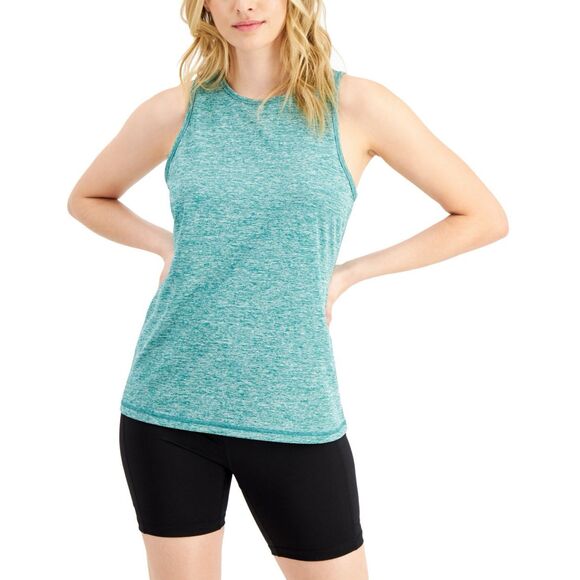 Ideology Women S Essentials Heathered Keyhole-Back Tank Top Size‎ XS - Picture 1 of 3